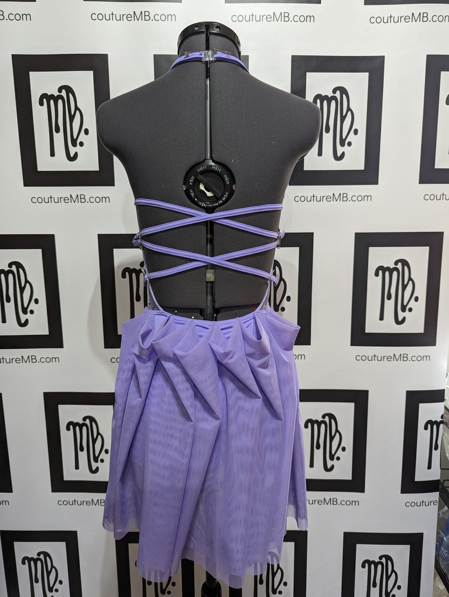 Purple lilac lavender leotard with skirt (adult small / medium)